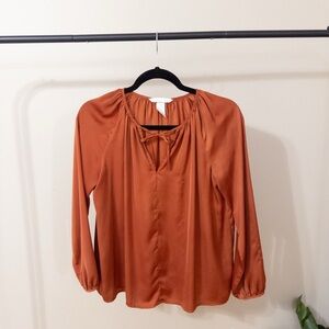 H&M Burnt Orange Blouse